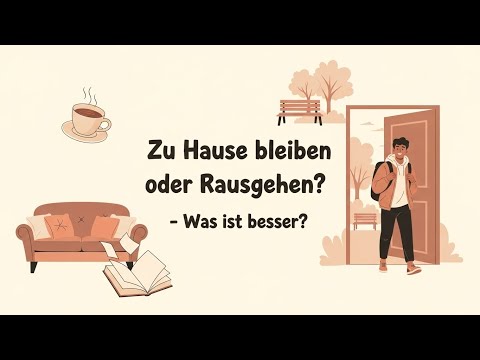 German Podcast | Learn German | Chillen zu Hause?🤔 | Deutsch lernen A2–B1 #deutsch #germany