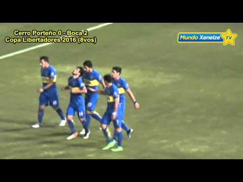 Gol de Lodeiro  /Cerro Porteño 1 - Boca 2 /2016