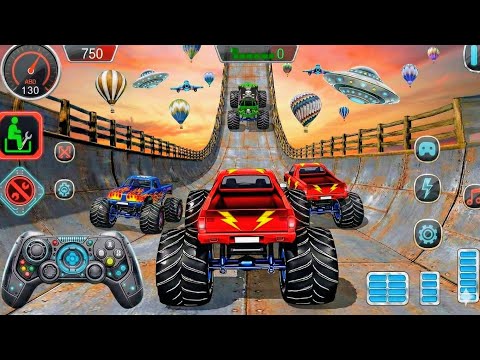 Mega Ramp Challenge! 🤯 Super Crazy GT Monster Truck Racing Stunts | Android Gameplay
