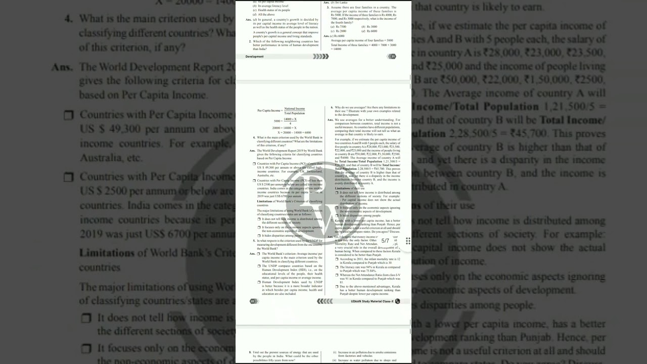 Class 10 eco ch 1 development ncert solutions #youtubeshorts #developmentclass10