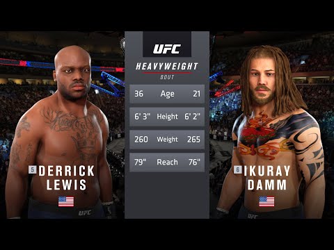 Derrick "The Black Beast" Lewis - Heavyweight Division Career Mode - EA Sports UFC 3 -  Episode 8