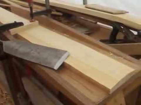 Cutting a plank scarf by hand