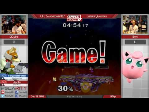CFL Smackdown 107 Melee - OC Mike (Fox) vs Envy (Puff) - Losers Quarters