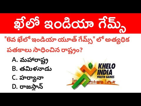 6th Khelo India Youth Games Current Affairs in Telugu