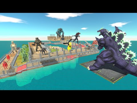 SUPER GODZILLA RESCUE KAMATAKU FROM LEATHERBACK - Animal Revolt Battle Simulator