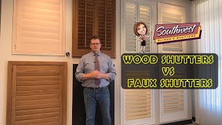Confused by Wood vs. Faux Wood Plantation Shutters Here's The Honest Answer. | Southwest Blinds