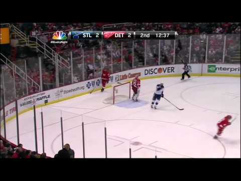 Vladimir Tarasenko PPG Feb 13 2013 St. Louis Blues vs Detroit Red Wings NHL Hockey goal