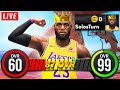 60 to 99 OVR COMP STAGE DEBUT (NO MONEY SPENT) LEBRON JAMES 87/99 OVR - BEST 87 OVERALL IN NBA 2K24!