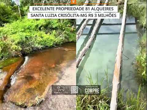 EXCELENTE PROPRIEDADE 81 ALQUEIRES SANTA LUZIA CRISÓLITA-MG R$ 3 MILHÕES #fazenda #mercadoagricola 