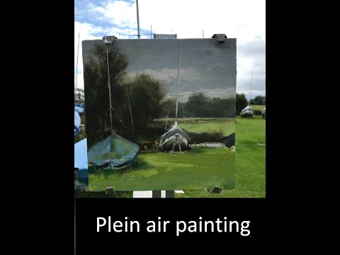 Thumbnail of Boats at Doddington - plein air painting