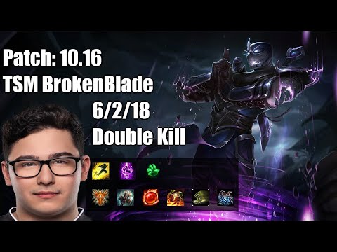 TSM BrokenBlade TOP Shen vs Gangplank NA Ranked 10.16 6/2/18