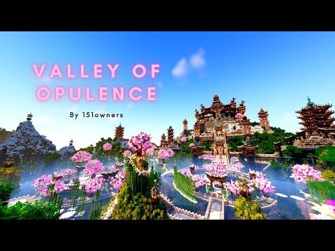 151owners - Minecraft Build Showcase - Valley of Opulence (Japanese/Chinese Garden & Castle).