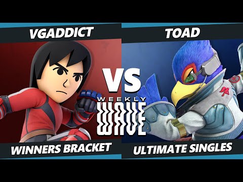 Weekly Wave 26 - VGAddict (Mii Brawler) Vs. Toad (Falco) SSBU Ultimate Tournament