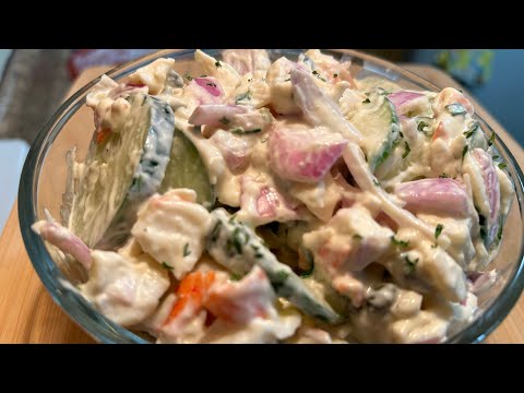 THIS CUCUMBER SALAD IS A GAME CHANGER! #sushirollcucumbersalad