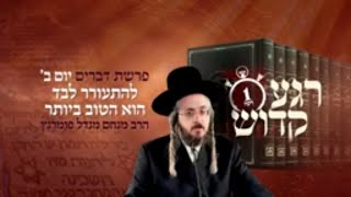 הרב מנחם מנדל פומרנץ | רגע קדוש מהאור החיים - פרשת דברים יום ב' • להתעורר לבד הוא הטוב ביותר •