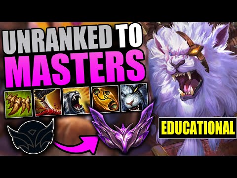 EDUCATIONAL Unranked to Masters ON RENGAR JUNGLE | THE COMPLETE GUIDE TO WINNING IN EVERY ELO