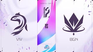 LFL Division2 Spring Split 2023 - W6D2 - VIV vs BGN