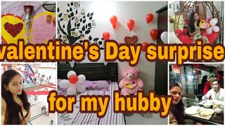 Valentine's Day surprise & gift ideas for partner👫!romantic decorations for hubby on valentines day