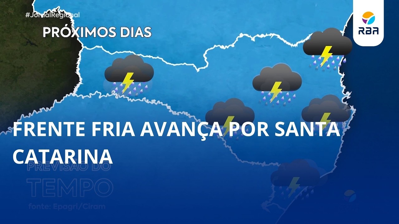 O tempo muda, e a sexta-feira merece atenção no Alto Vale