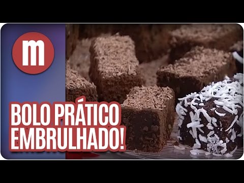 Receita dia 03/04/2013 - Bolo prático embrulhado