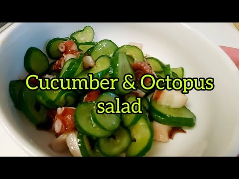 How to make cucumber and octopus salad