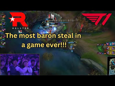 Crazy Baron Steal KT vs T1 #lck