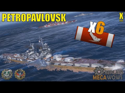 Petropavlovsk 6 Kills & 187k Damage | World of Warships Gameplay