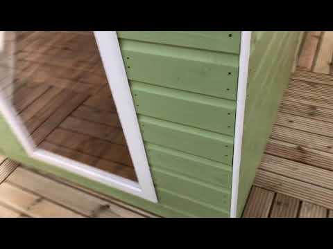 8ft x 8ft Tongue & Groove Corner Summerhouse