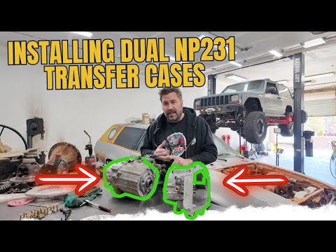 Frog Fab np231 dual transfer cases Install and Review into a Jeep Cherokee XJ | doubler | Crawl Box