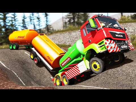 Trucks vs Potholes #75 | BeamNG.DRIVE