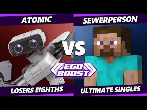 EGOBOOST Top 8 - Atomic (ROB) Vs. sewerperson (Steve) Smash Ultimate - SSBU