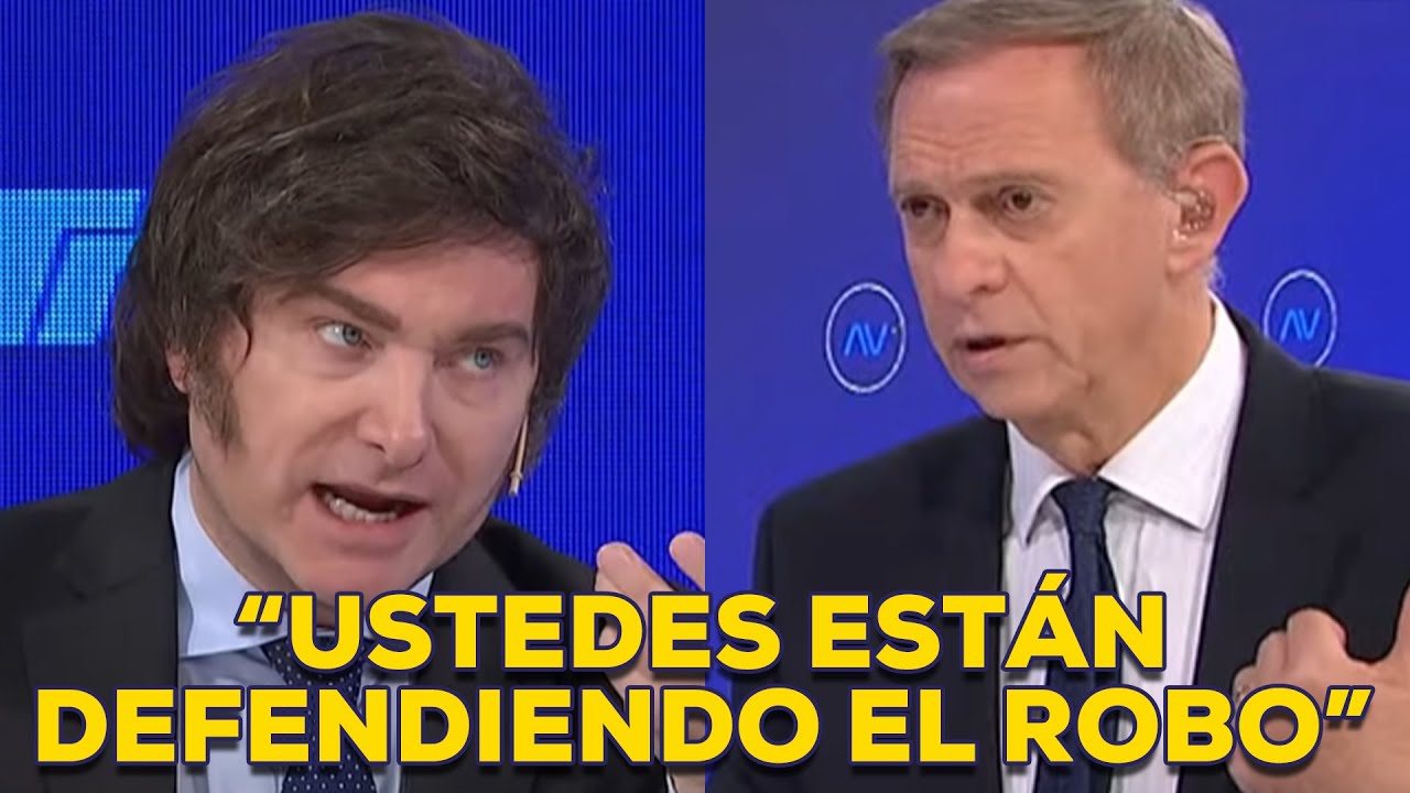 JAVIER MILEI DANDO CÁTEDRA EN A DOS VOCES