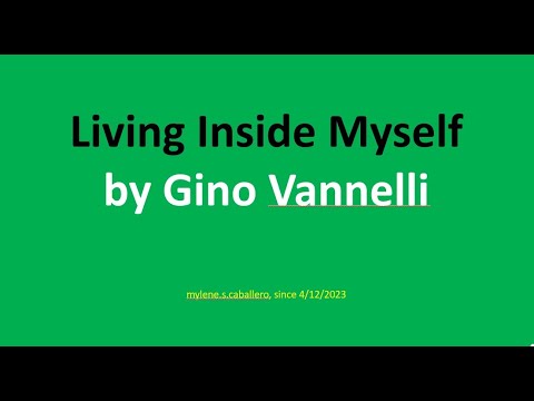 Living Inside Myself by Gino Vannelli (Lyrics)