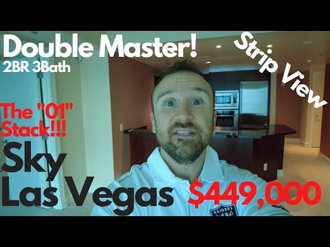 Sky Las Vegas The 01 Floorplan Las Vegas Real Estate 2BR 2 bath Strip View Moving to Las Vegas!
