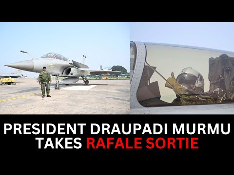President  Draupadi Murmu Takes Rafale Fighter Jet Sortie At Ambala IAF Airbase