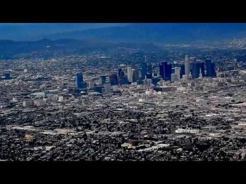 What does downtown Los Angeles  look like from above?