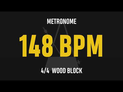 148 BPM 4/4 - Best Metronome (Sound : Wood block)