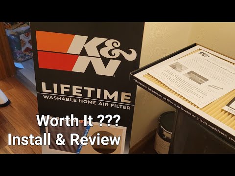 K&N Reusable HVAC Home Air Filter Install & Review