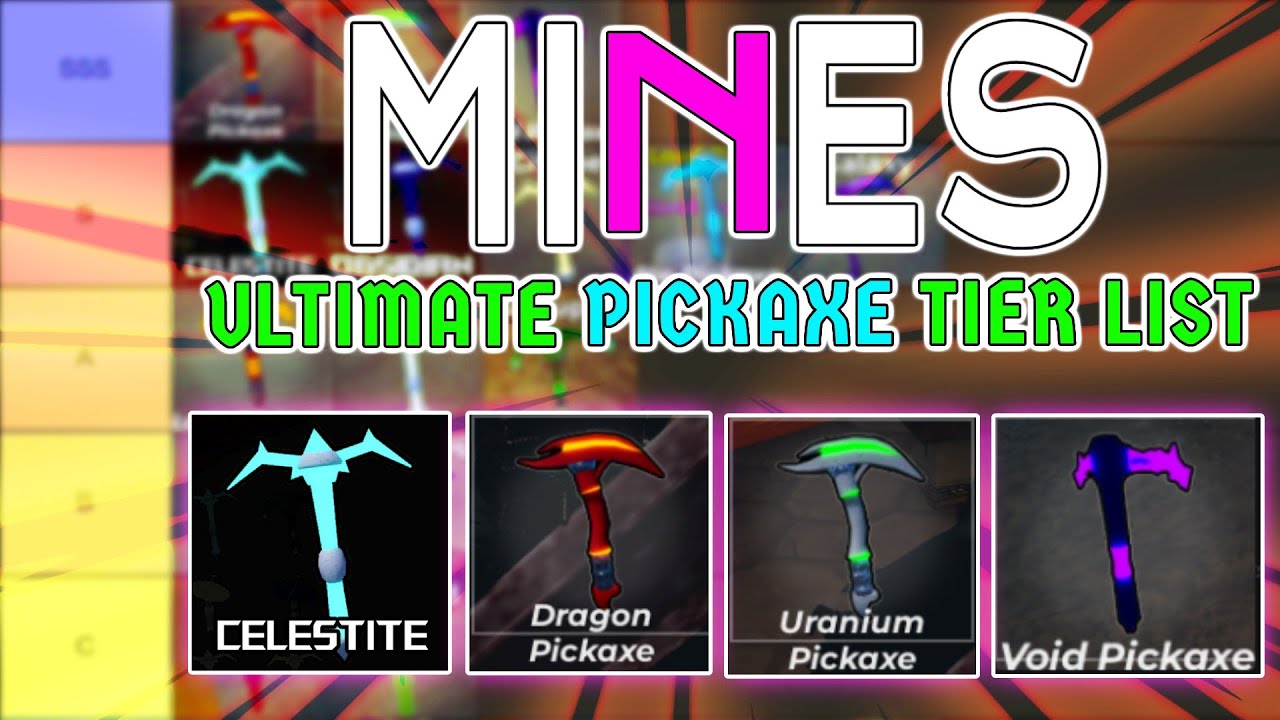 All 21 Pickaxes Ranked – Roblox Pickaxe Simulator ULTIMATE Tier List