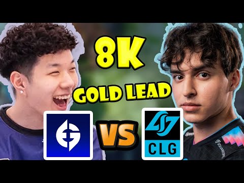 LCS Pro players threw an 8K GOLD LEAD (Full Game) CLG vs EG REACTION