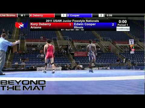 Junior Freestyle 152 - Edwin Cooper (IL) vs. Kory DeBerry (AZ)
