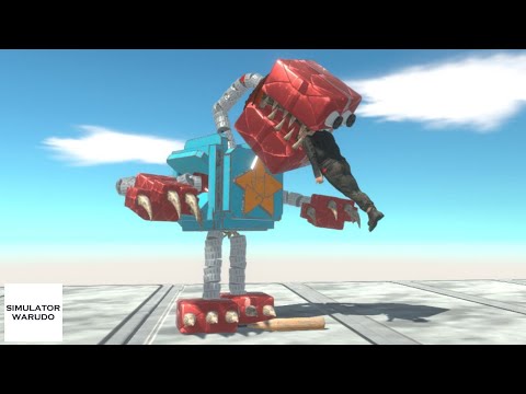 Boxy Boo vs ALL UNITS on Wobbly Building Animal Revolt Battle Simulator