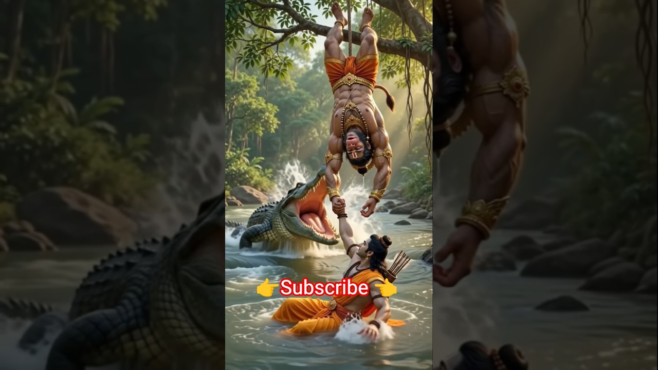 🐒 Bajrangbali 🏹Sree Ram Ka Sath Nahi Chorate Hain 🚩🐒 #sorts #hindugod #sortfeed #sreeram #hanuman