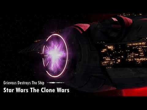 Star Wars The Clone Wars: Grievous Destroys The Ship | Unreleased Soundtrack