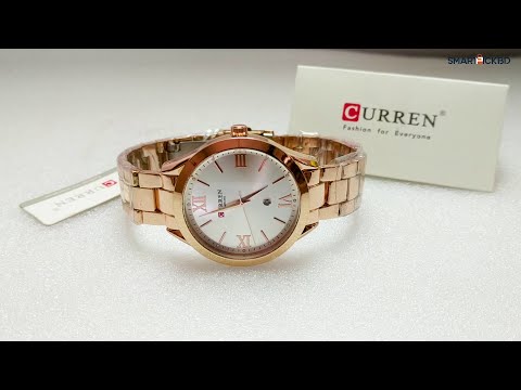 CURREN 9007 Rose Gold White Quartz Watch For Ladies | Smart Pick BD