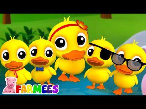 Cinque paperelle | Impara a contare i numeri | Farmees Italiano | Musica per Bambini | Filastrocche