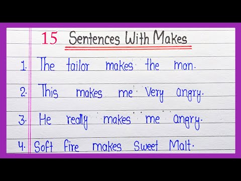 15 Sentences with makes || 15 Sentence of makes examples || Sentences with makes