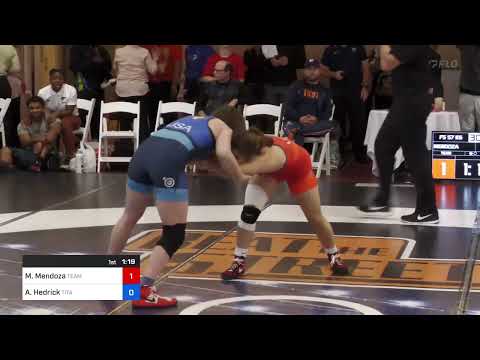 57 Kg Rr Rnd 2 - Melanie Mendoza, Team Tornado Wrestling Club Vs Alexandra Hedrick, Titan Mercury
