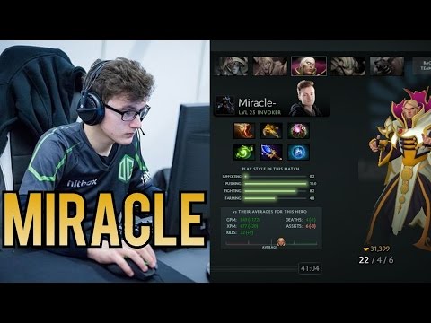 PLAYER PERSPECTIVE: Miracle (Invoker) 22 Kills [Dota 2 Asia Championships 2017]