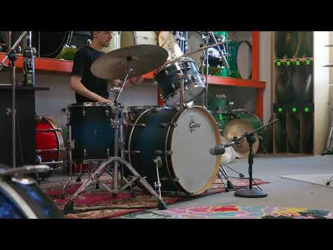 Gretsch Renown RN2-R643 Satin Antique Blue Burst Drum Set image 22